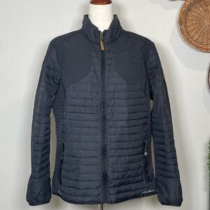 Eddie Bauer Sport Shop Womens Stormdown 700 Goose Down Jacket Black Size XL